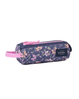 The Rip Curl Mixed Pencil Case in Navy & Pink