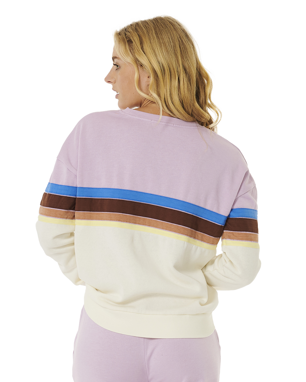The Rip Curl Womens Surf Revival Sweatshirt in Lilac