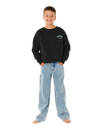 Boys Shred Till Dead Sweatshirt in Black