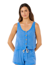Classic Surf Tank II Top in Bright Blue