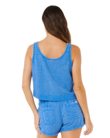 Classic Surf Tank II Top in Bright Blue