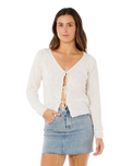 Pacific Knit Cardigan in Bone