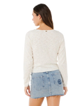 Pacific Knit Cardigan in Bone