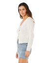 Pacific Knit Cardigan in Bone