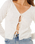 Pacific Knit Cardigan in Bone