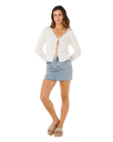 Pacific Knit Cardigan in Bone