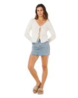 Pacific Knit Cardigan in Bone