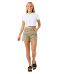 The Rip Curl Womens Cruisin Cargo Walkshorts in Sage
