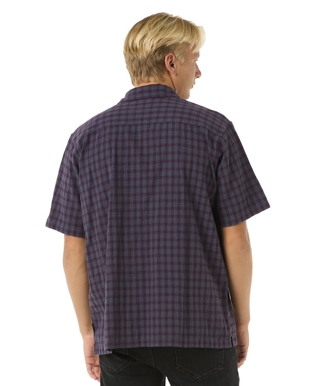 The Rip Curl Mens Classic Surf Check Shirt in Pine Night