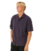 The Rip Curl Mens Classic Surf Check Shirt in Pine Night