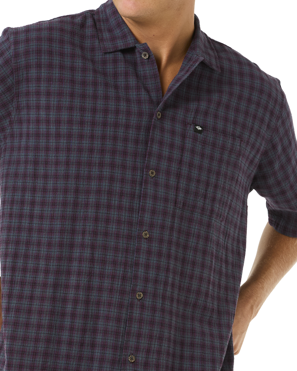 The Rip Curl Mens Classic Surf Check Shirt in Pine Night