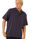 The Rip Curl Mens Classic Surf Check Shirt in Pine Night