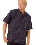 The Rip Curl Mens Classic Surf Check Shirt in Pine Night