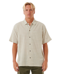 The Rip Curl Mens Classic Surf Check Shirt in Bone