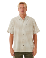 The Rip Curl Mens Classic Surf Check Shirt in Bone