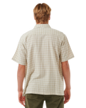 The Rip Curl Mens Classic Surf Check Shirt in Bone
