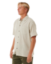The Rip Curl Mens Classic Surf Check Shirt in Bone
