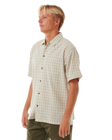 The Rip Curl Mens Classic Surf Check Shirt in Bone