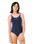 Girls Surf Revival One Piece Swimsuit in Navy