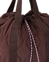 The Rip Curl Bilbao Cinch Tote Bag in Dark Plum