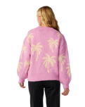 The Rip Curl Womens Retro Swell Palm Jumper in Lilac