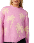 The Rip Curl Womens Retro Swell Palm Jumper in Lilac