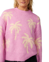 The Rip Curl Womens Retro Swell Palm Jumper in Lilac