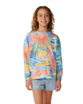 Girls Surf Side Sweatshirt in Multi