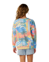Girls Surf Side Sweatshirt in Multi