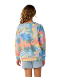 Girls Surf Side Sweatshirt in Multi