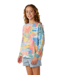 Girls Surf Side Sweatshirt in Multi