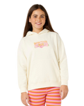 Girls Tropical Dawn Hoodie in Bone