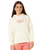 Girls Tropical Dawn Hoodie in Bone