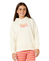 Girls Tropical Dawn Hoodie in Bone