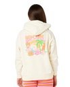 Girls Tropical Dawn Hoodie in Bone