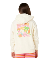 Girls Tropical Dawn Hoodie in Bone
