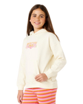 Girls Tropical Dawn Hoodie in Bone