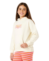Girls Tropical Dawn Hoodie in Bone