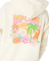 Girls Tropical Dawn Hoodie in Bone