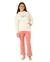 Girls Tropical Dawn Hoodie in Bone