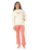 Girls Tropical Dawn Hoodie in Bone