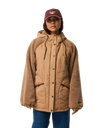 The Rip Curl Womens S-Series Splice Puffer Jacket in Brown