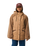 The Rip Curl Womens S-Series Splice Puffer Jacket in Brown