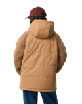 The Rip Curl Womens S-Series Splice Puffer Jacket in Brown