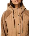 The Rip Curl Womens S-Series Splice Puffer Jacket in Brown