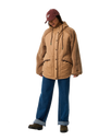 The Rip Curl Womens S-Series Splice Puffer Jacket in Brown