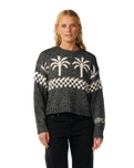 The Rip Curl Womens Bossa Nova Neps Jumper in Washed Black