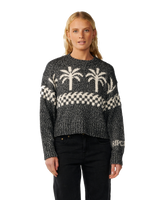 The Rip Curl Womens Bossa Nova Neps Jumper in Washed Black
