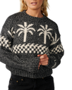The Rip Curl Womens Bossa Nova Neps Jumper in Washed Black