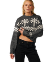 The Rip Curl Womens Bossa Nova Neps Jumper in Washed Black